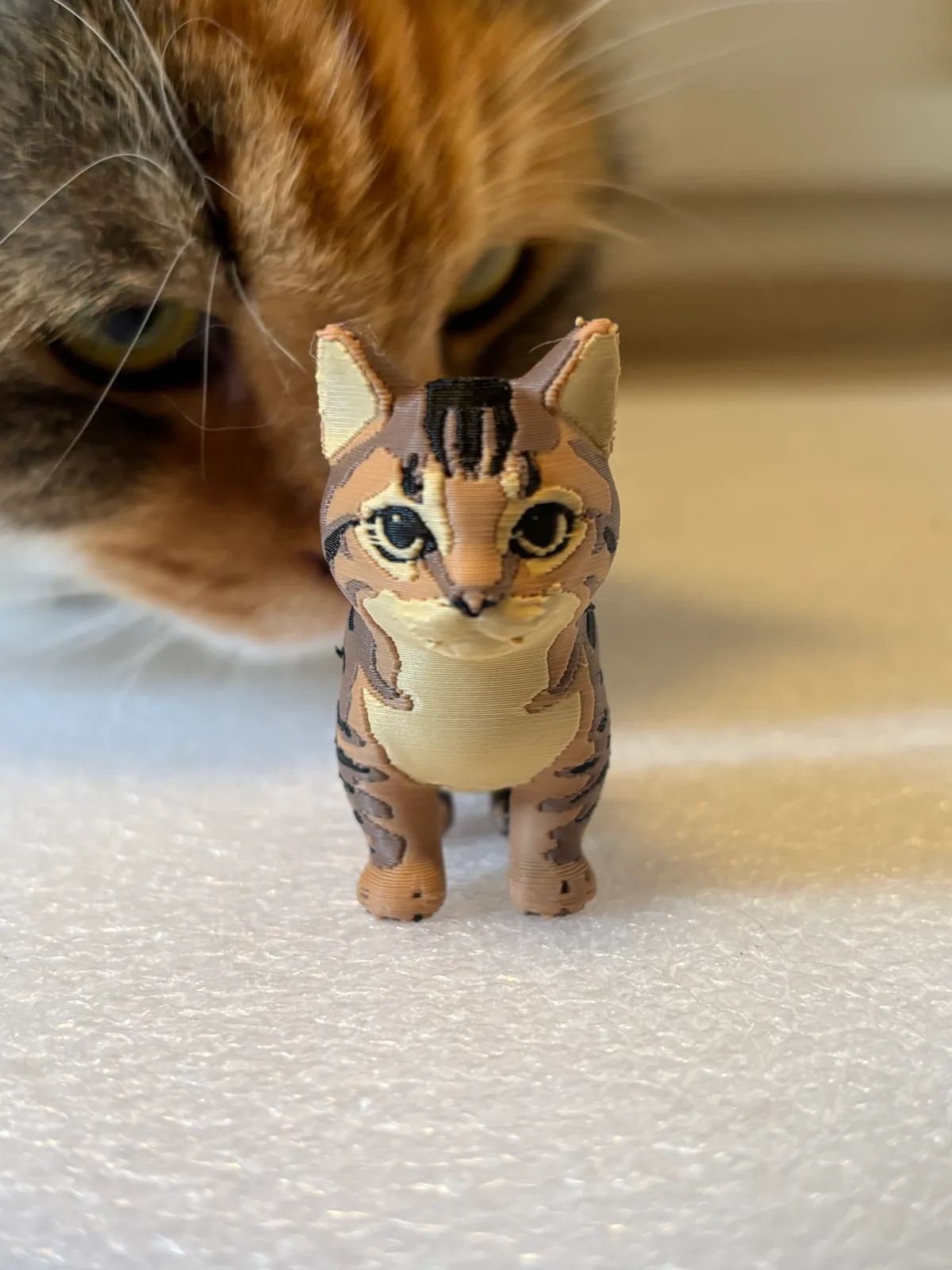 Finished physical figurine of Bread standing